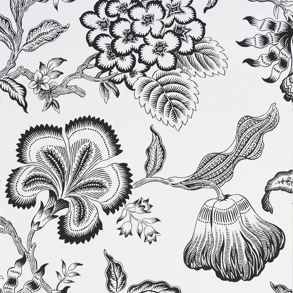 Hothouse Flowers Silhouette Wallpaper