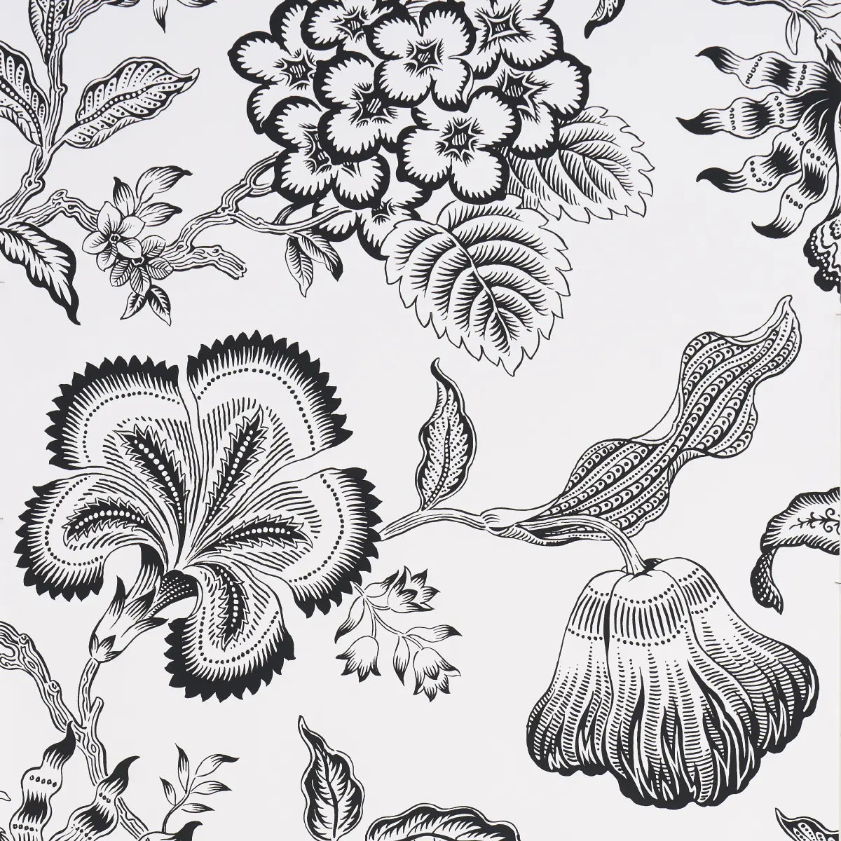 Hothouse Flowers Silhouette Wallpaper