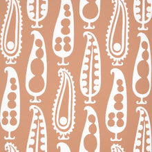 Load image into Gallery viewer, Paisley Peas Wallpaper - Terracotta