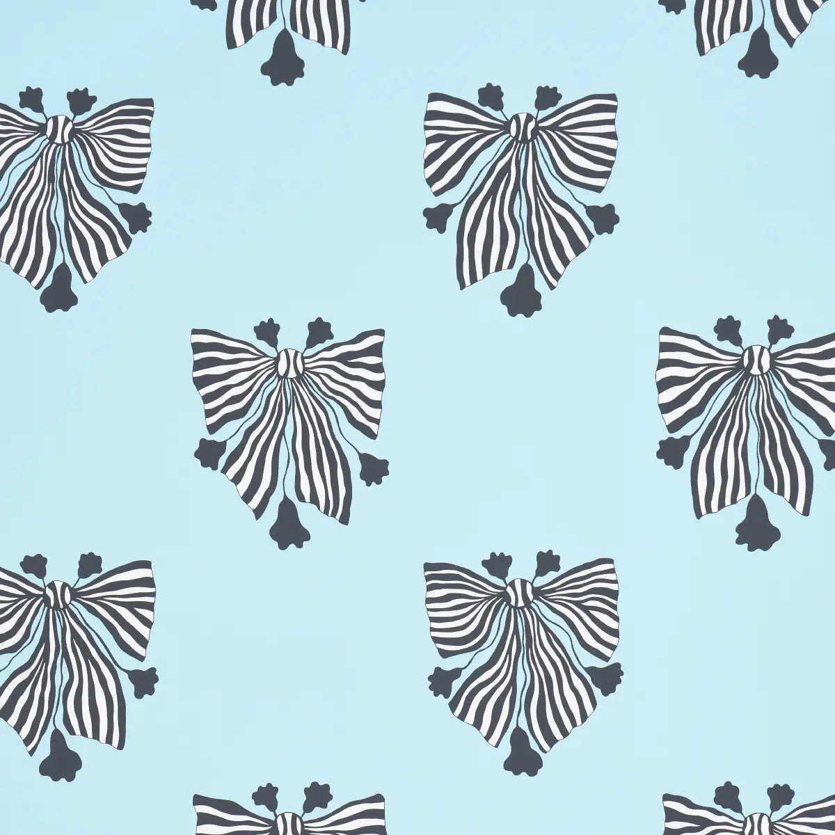 Bow-Wow-Wow Wallpaper - Aqua