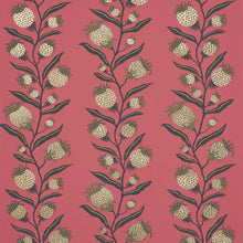 Load image into Gallery viewer, Thistle Vine Wallpaper - Red &amp; Gold