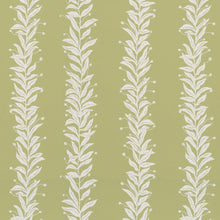 Load image into Gallery viewer, Tendril Stripe Wallpaper - Olive