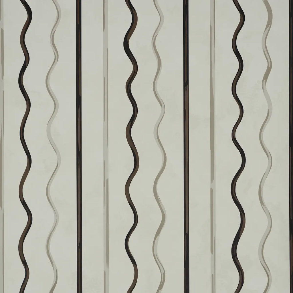 Affogato Wallpaper - Ivory & Carbon