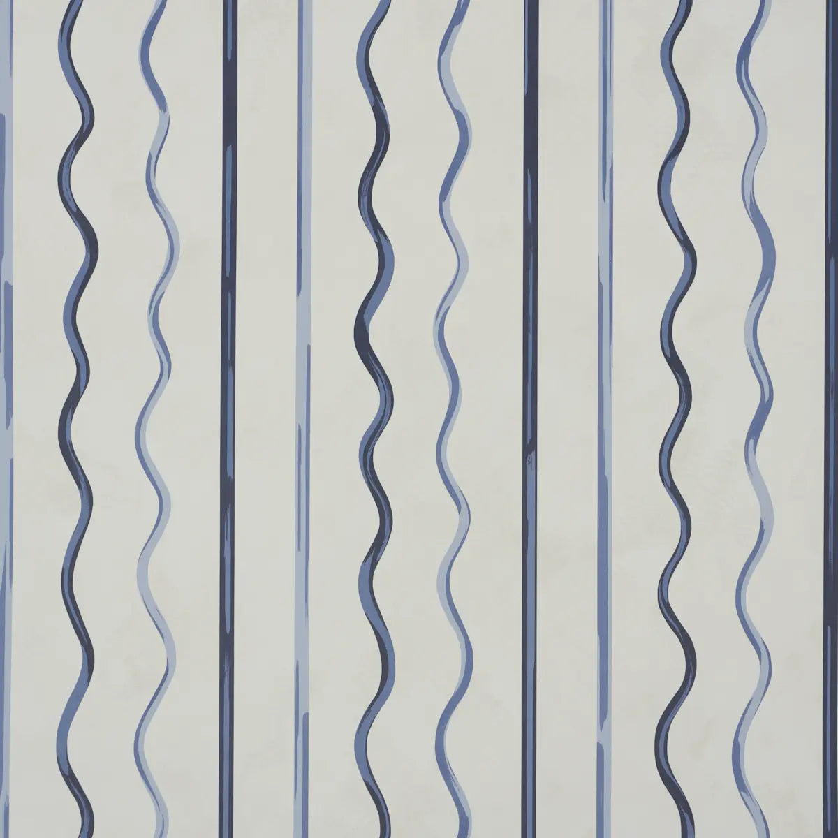 Affogato Wallpaper - Cornflower & Deep Navy