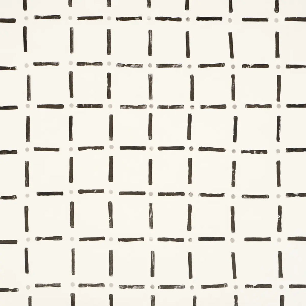 Drifting Grid Wallpaper - Black