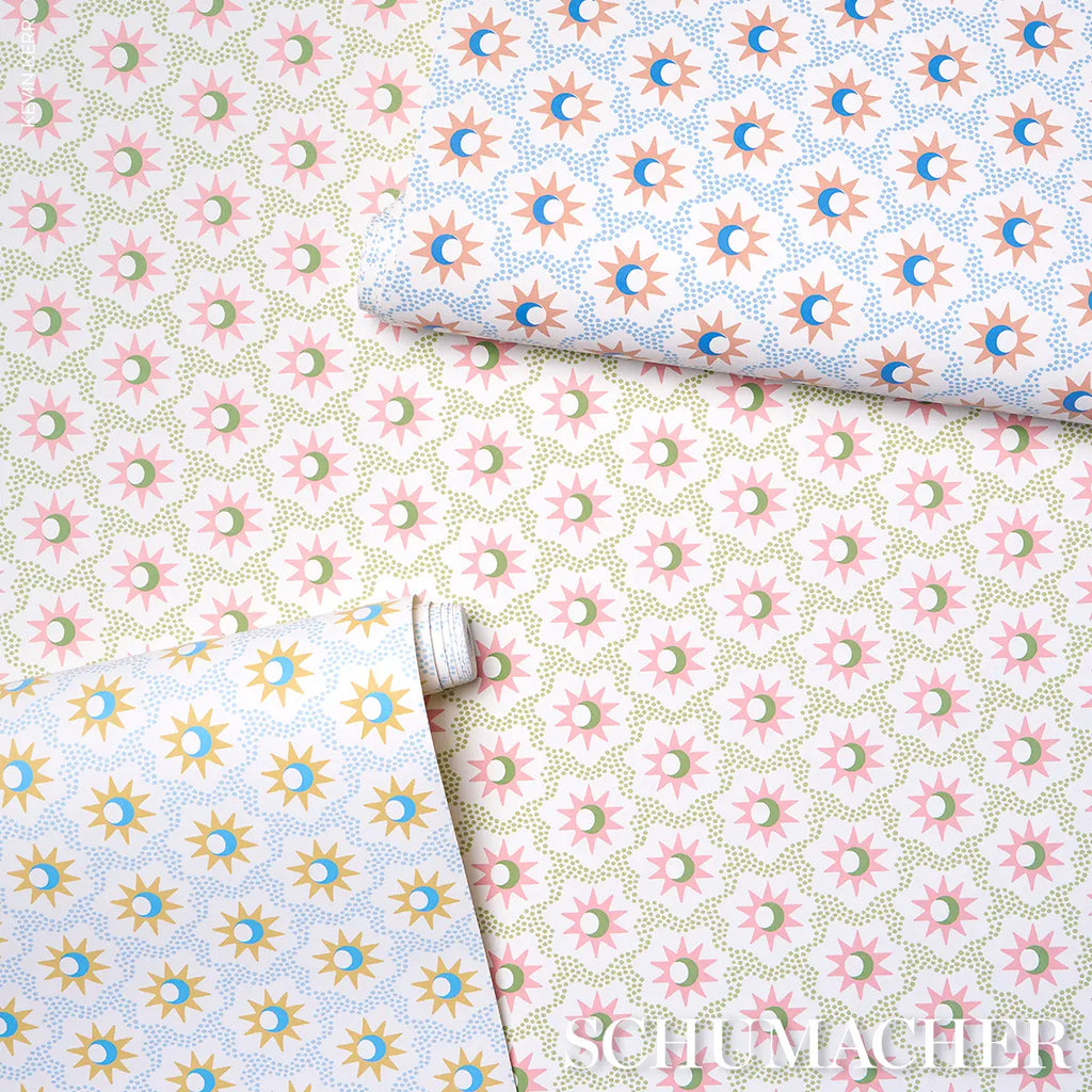 Lucie Wallpaper in an interior setting
