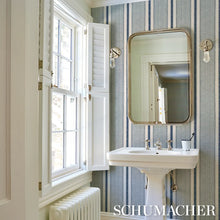 Load image into Gallery viewer, Ipala Stripe Vinyl Wallpaper in an interior setting