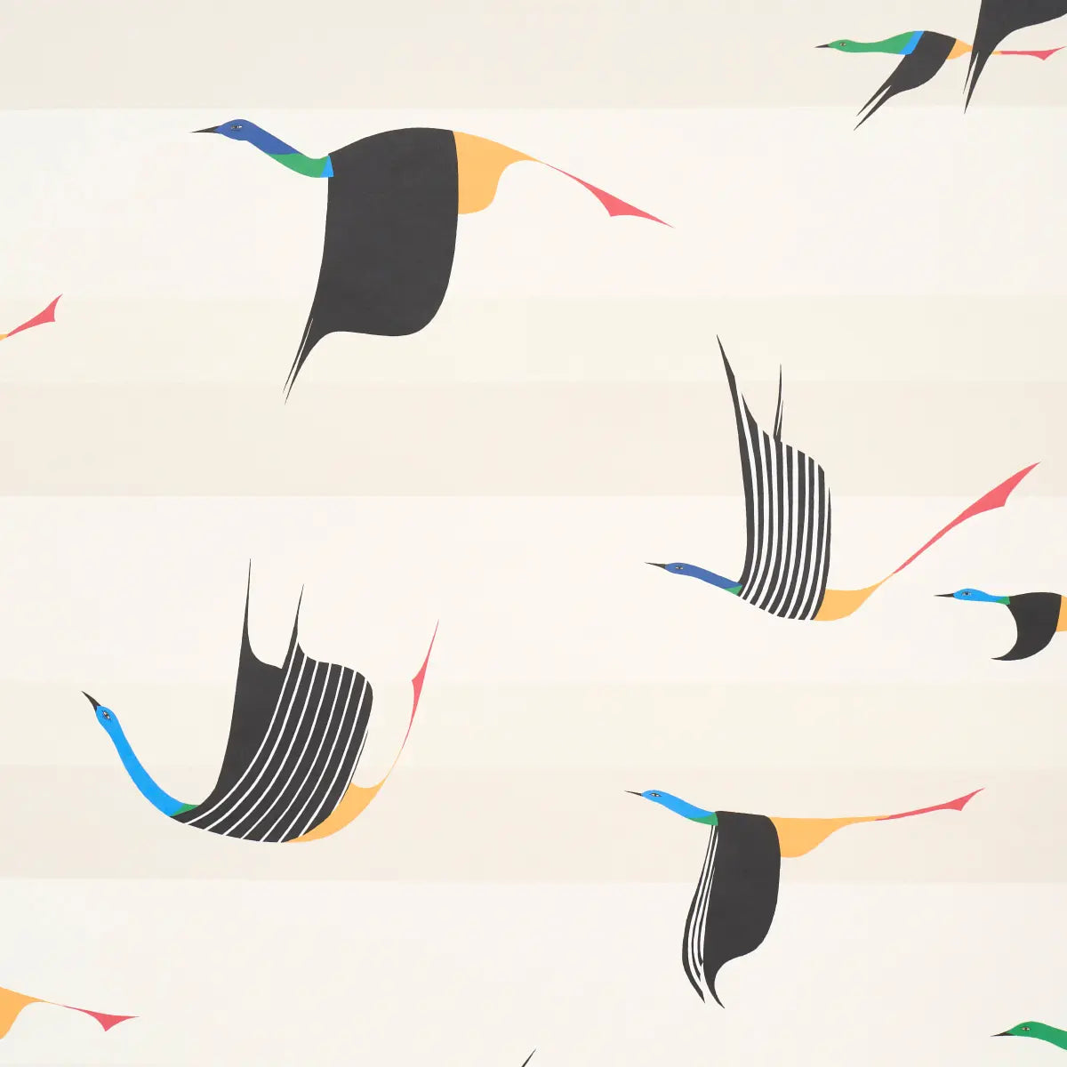 Flying West Wallpaper - Neutral