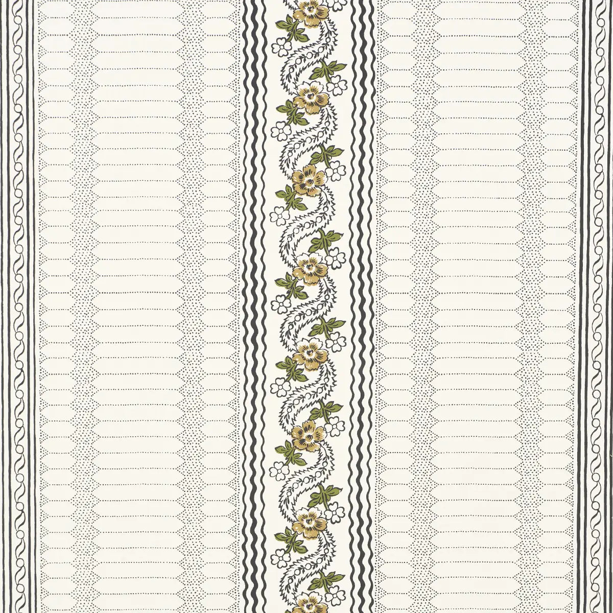 Serena Stripe Wallpaper - Ochre
