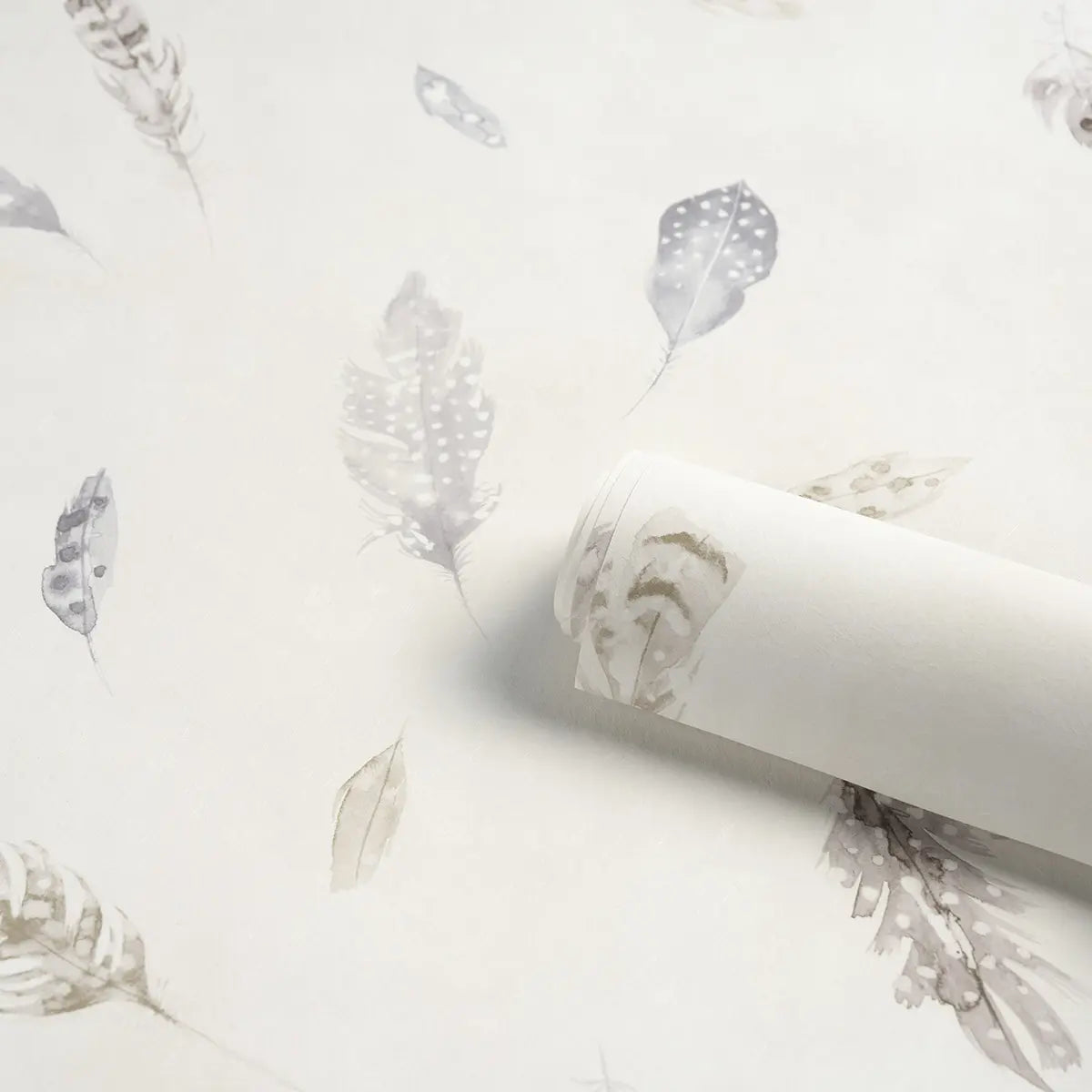 Woodland Feathers Wallpaper in an interior setting