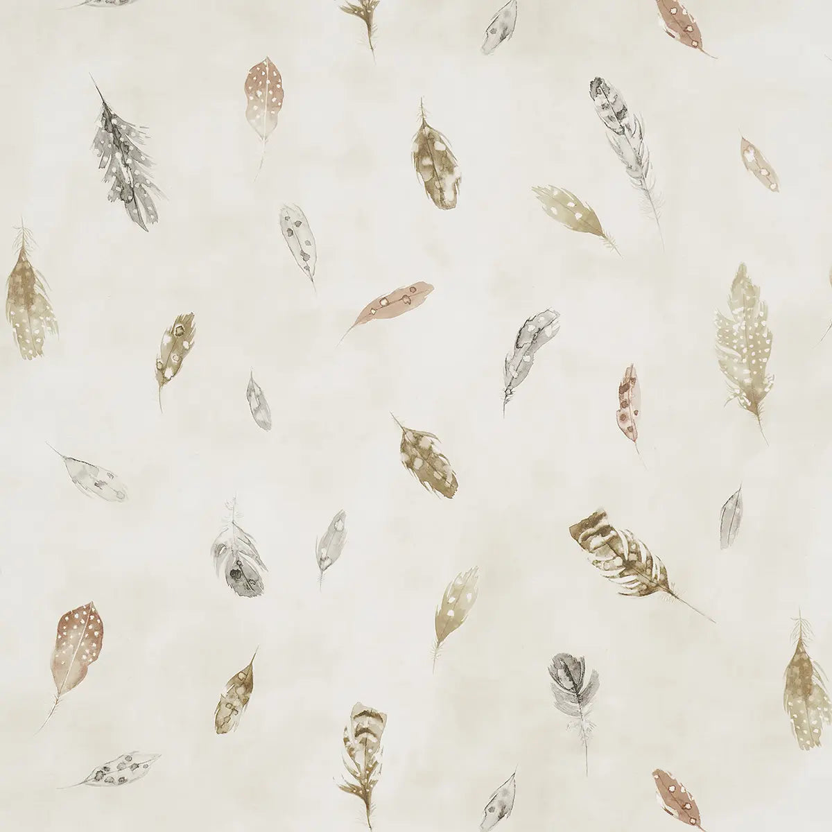 Woodland Feathers Wallpaper - Autumn