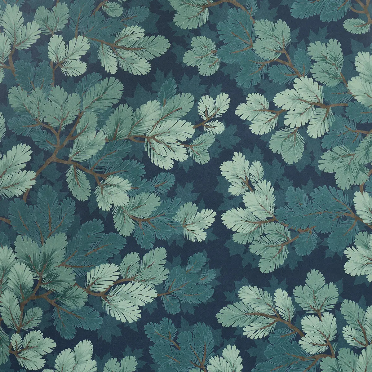 Covey Hedge Wallpaper - Midnight