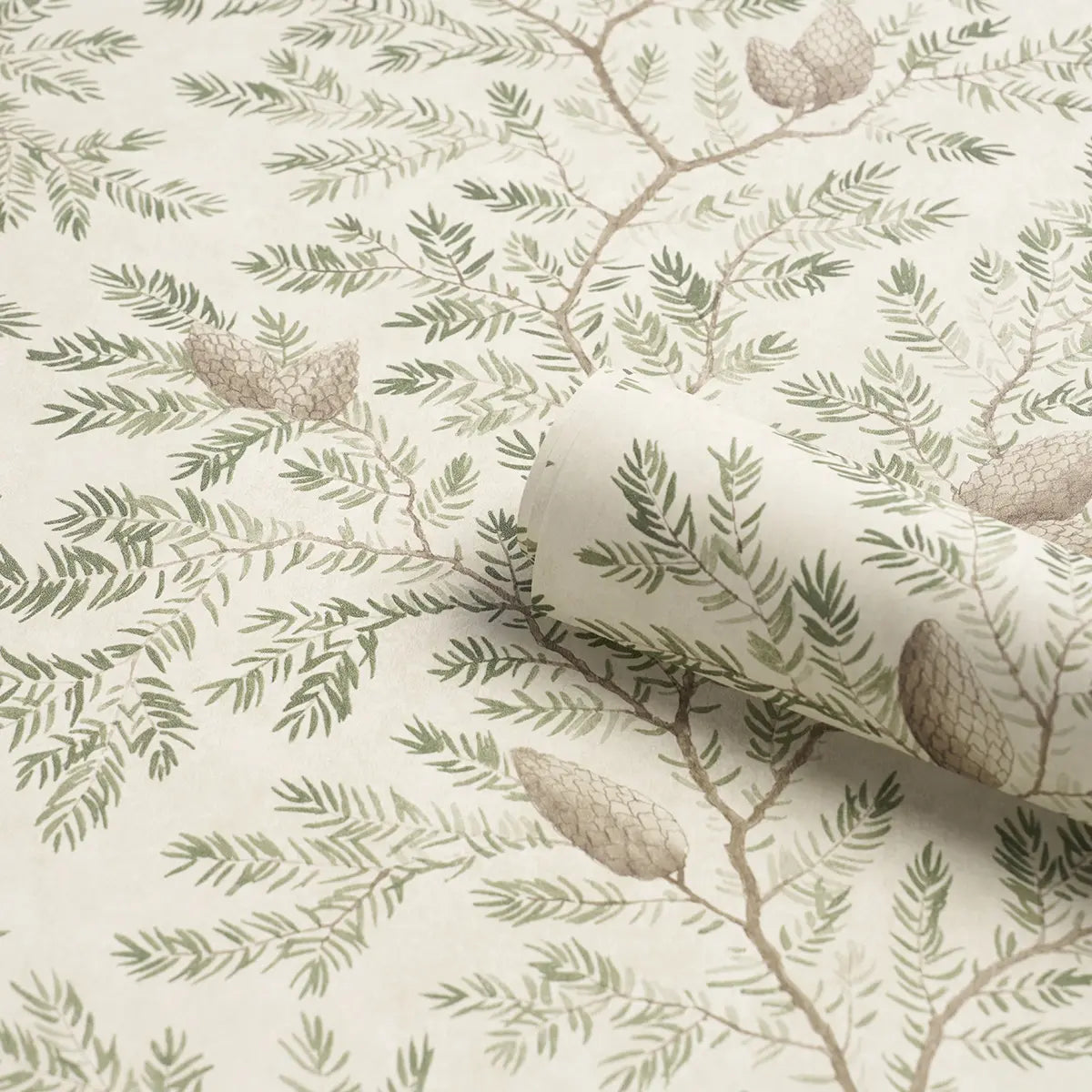 Pinewood Wallpaper in an interior setting