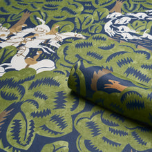 Load image into Gallery viewer, Margaret Schloeman's Fox Chase Wallpaper in an interior setting