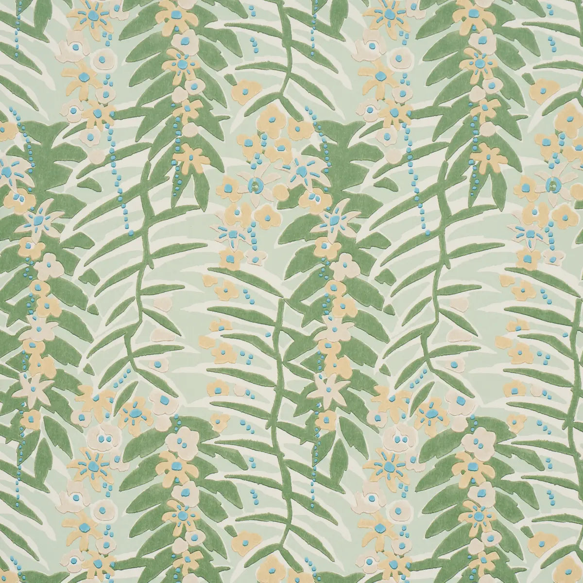 Ashbee Botanical Wallpaper - Aqua