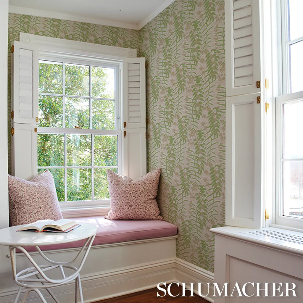 Ashbee Botanical Wallpaper in an interior setting