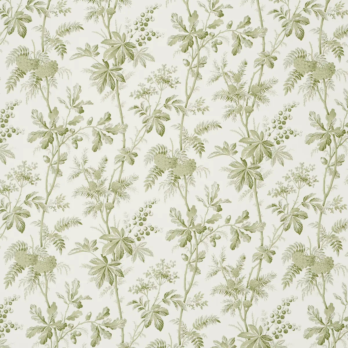 Brantwood Vine Wallpaper - Leaf