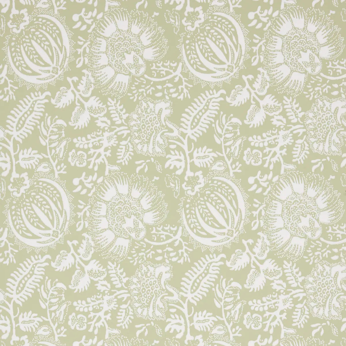 Pomegranate Print Wallpaper - Moss