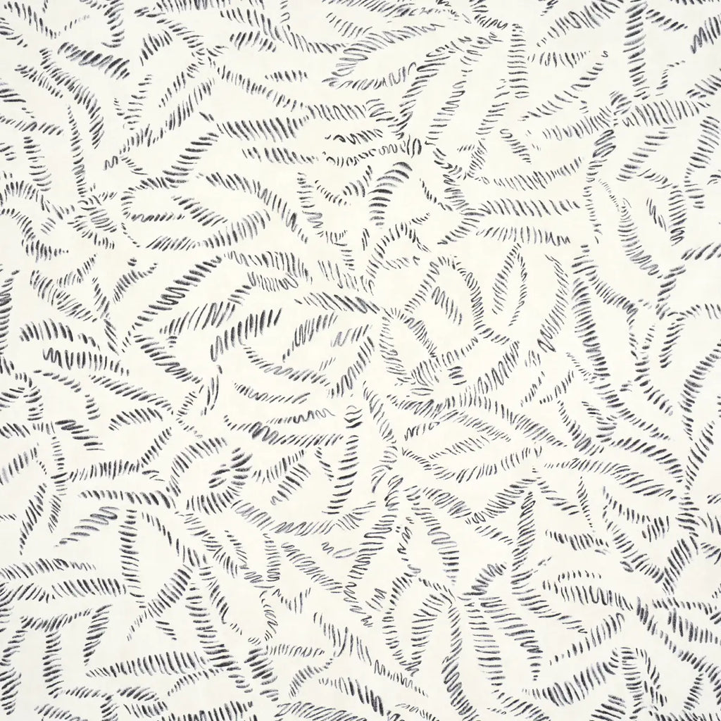 Leaf Bloom Wallpaper - Charcoal