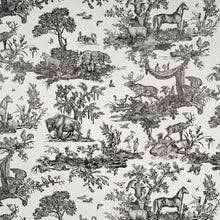 Load image into Gallery viewer, Western Toile Wallpaper - Carbon