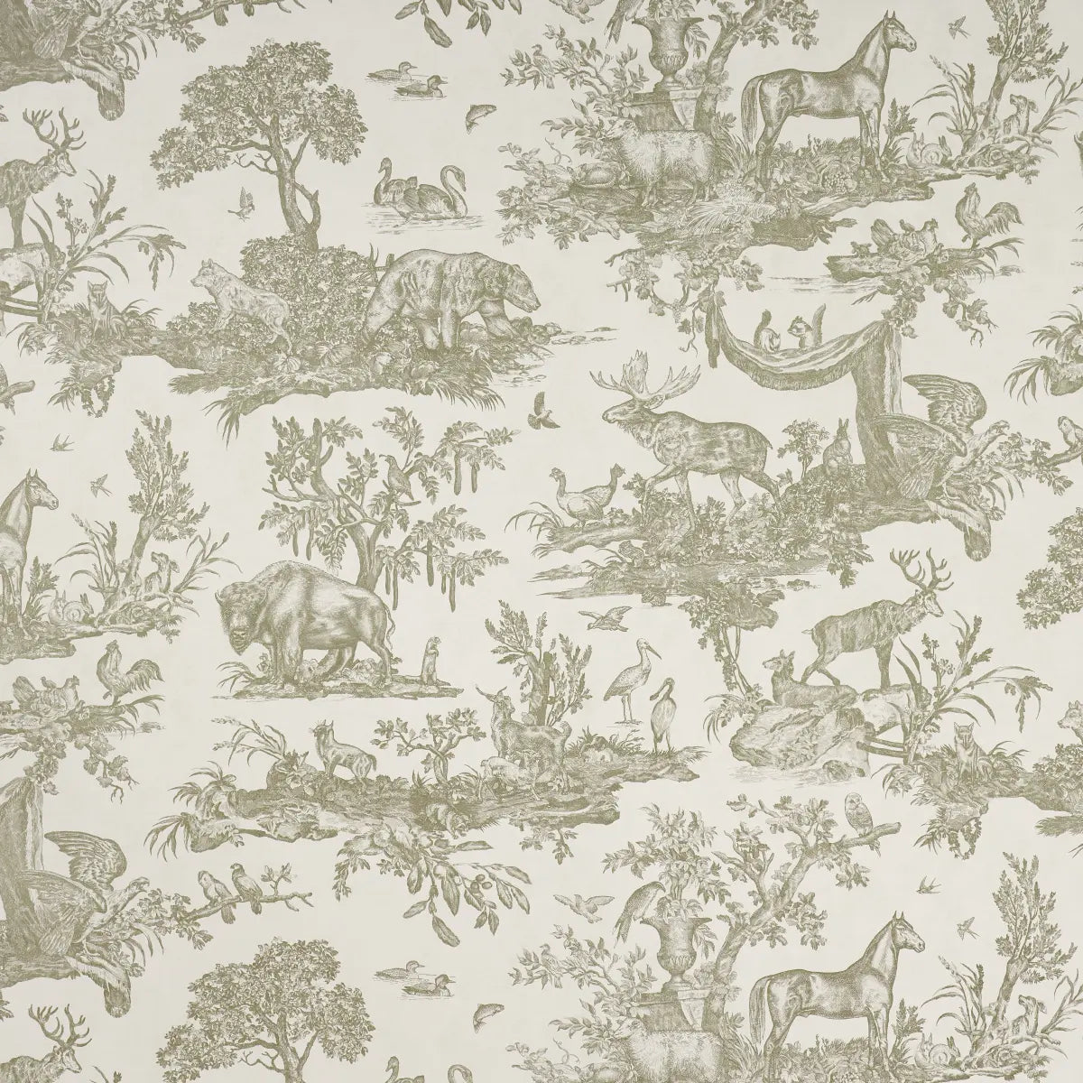Western Toile Wallpaper