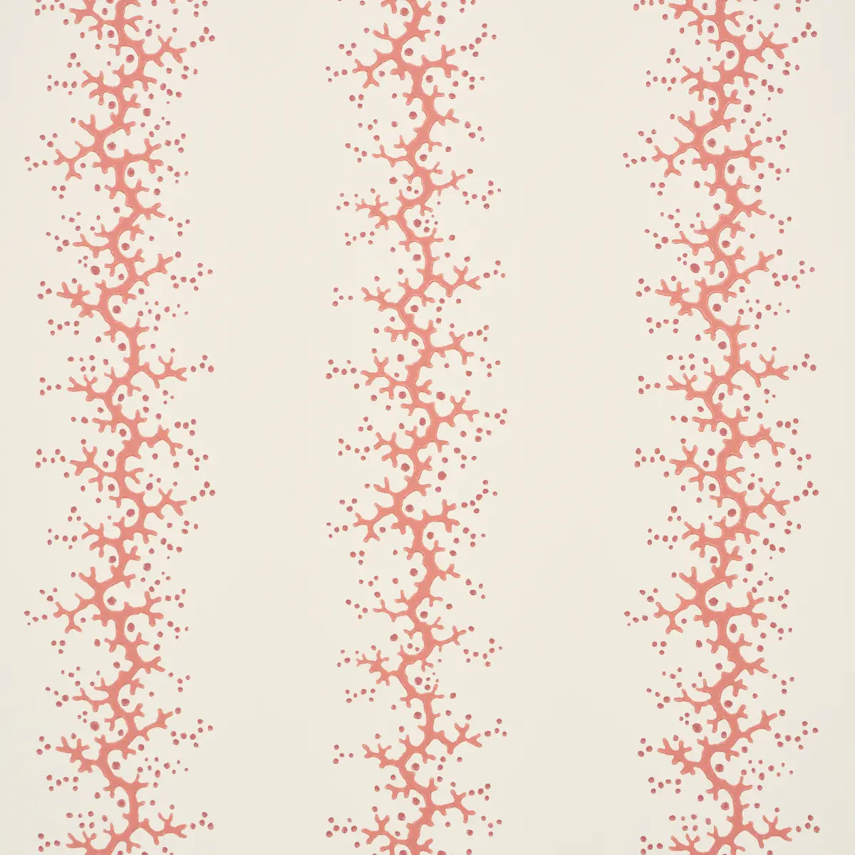 Coral Stripe Wallpaper - Coral