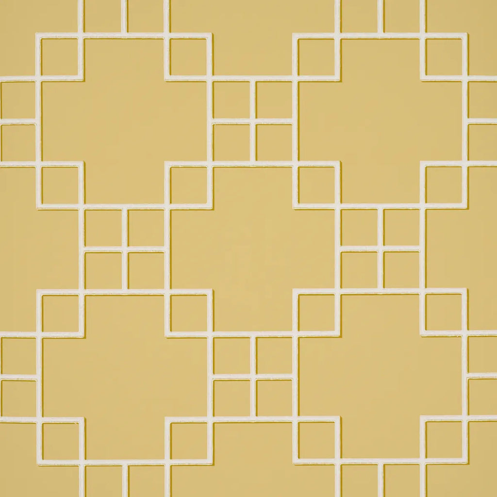 Georgette Trellis Wallpaper - Buttercup