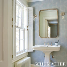 Load image into Gallery viewer, Georgette Trellis Wallpaper in an interior setting