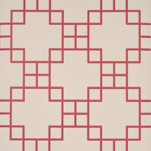 Load image into Gallery viewer, Georgette Trellis Wallpaper - Red