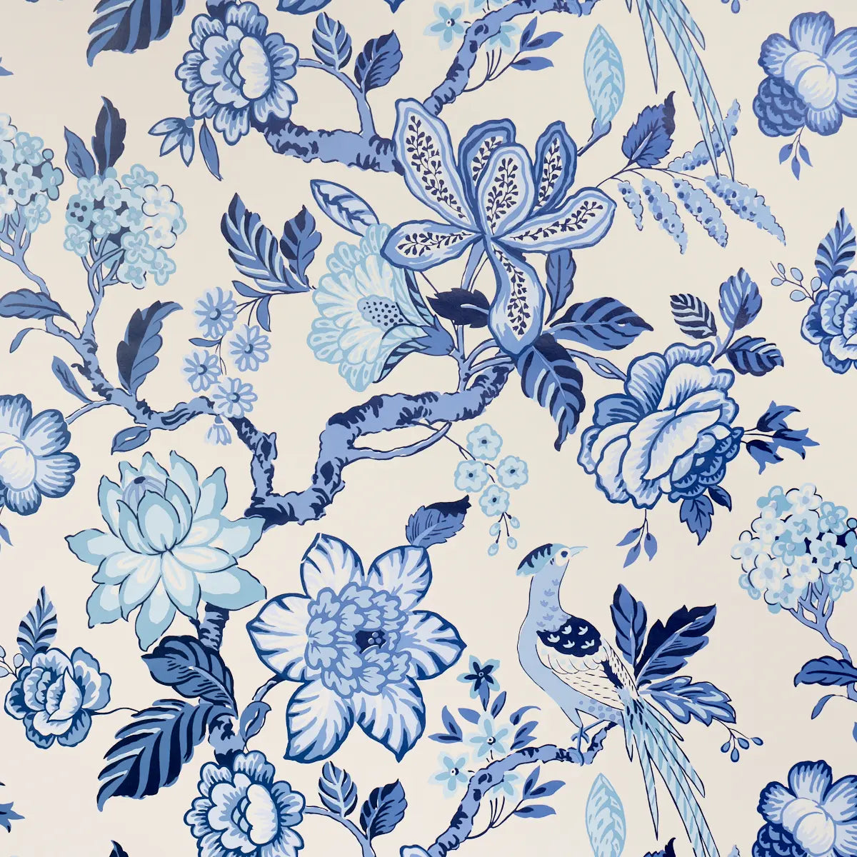 Huntington Gardens Wallpaper - Bleu Marine