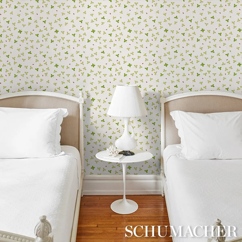Celia Clover Wallpaper in an interior setting