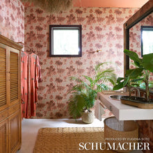 Load image into Gallery viewer, Tropical Safari Print Wallpaper in an interior setting
