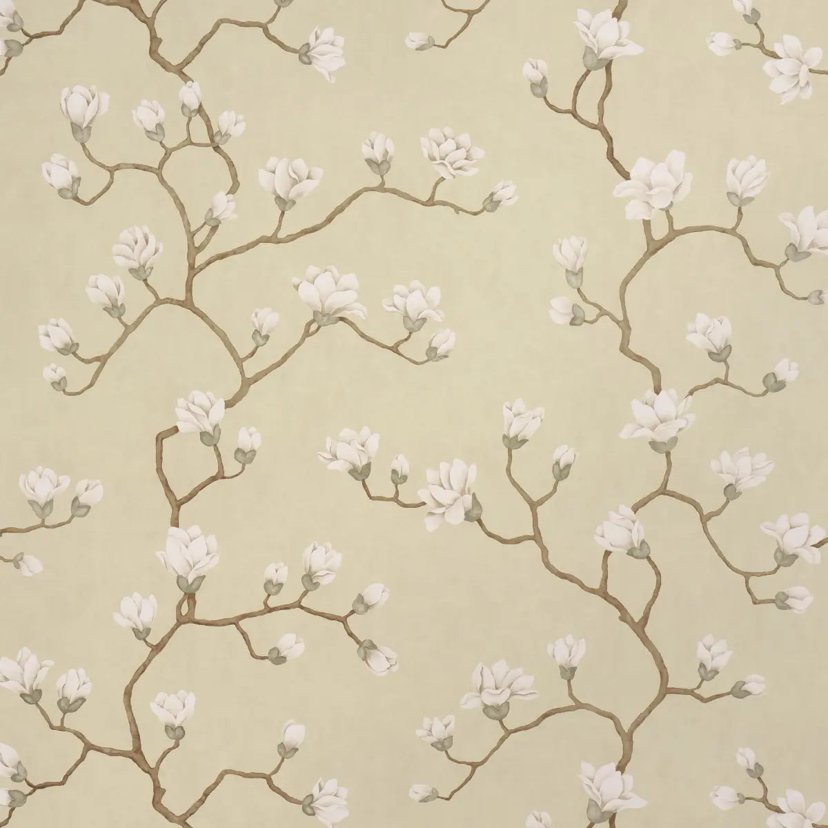 Magnolia Tree Wallpaper - Soft Gold