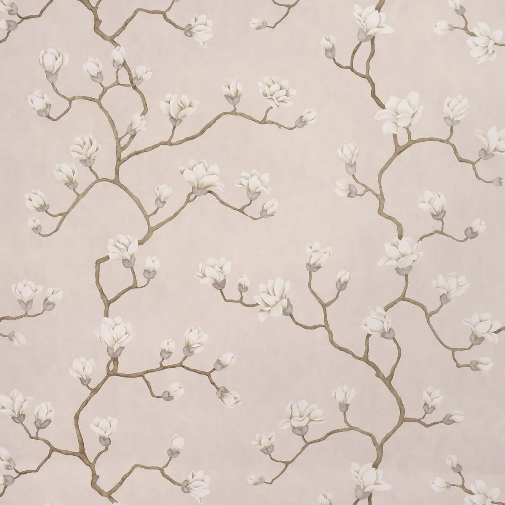 Magnolia Tree Wallpaper - Dusty Blush