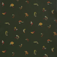 Load image into Gallery viewer, Fly Fishing Wallpaper - Forest Green