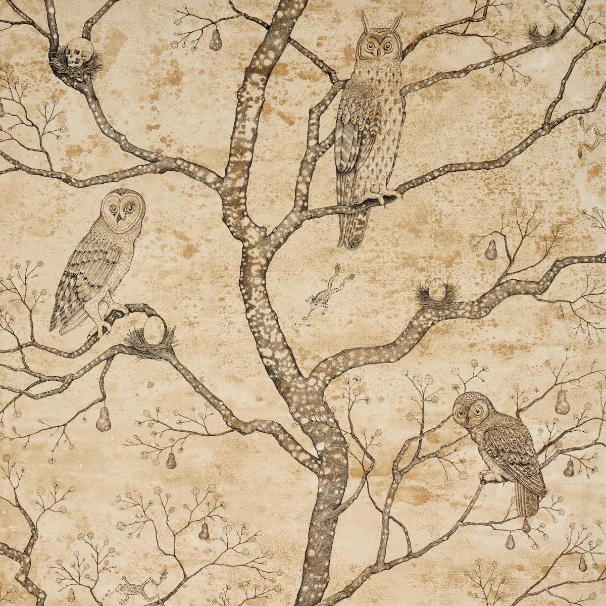 L’attesa Nella Notte Wallpaper - Parchment