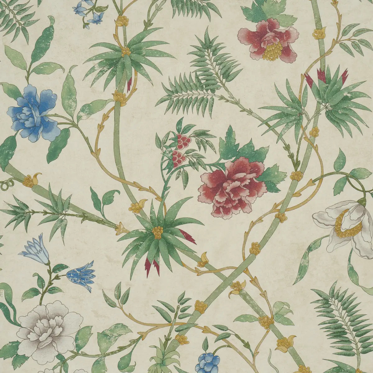 Arasi Botanical Wallpaper - Parchment
