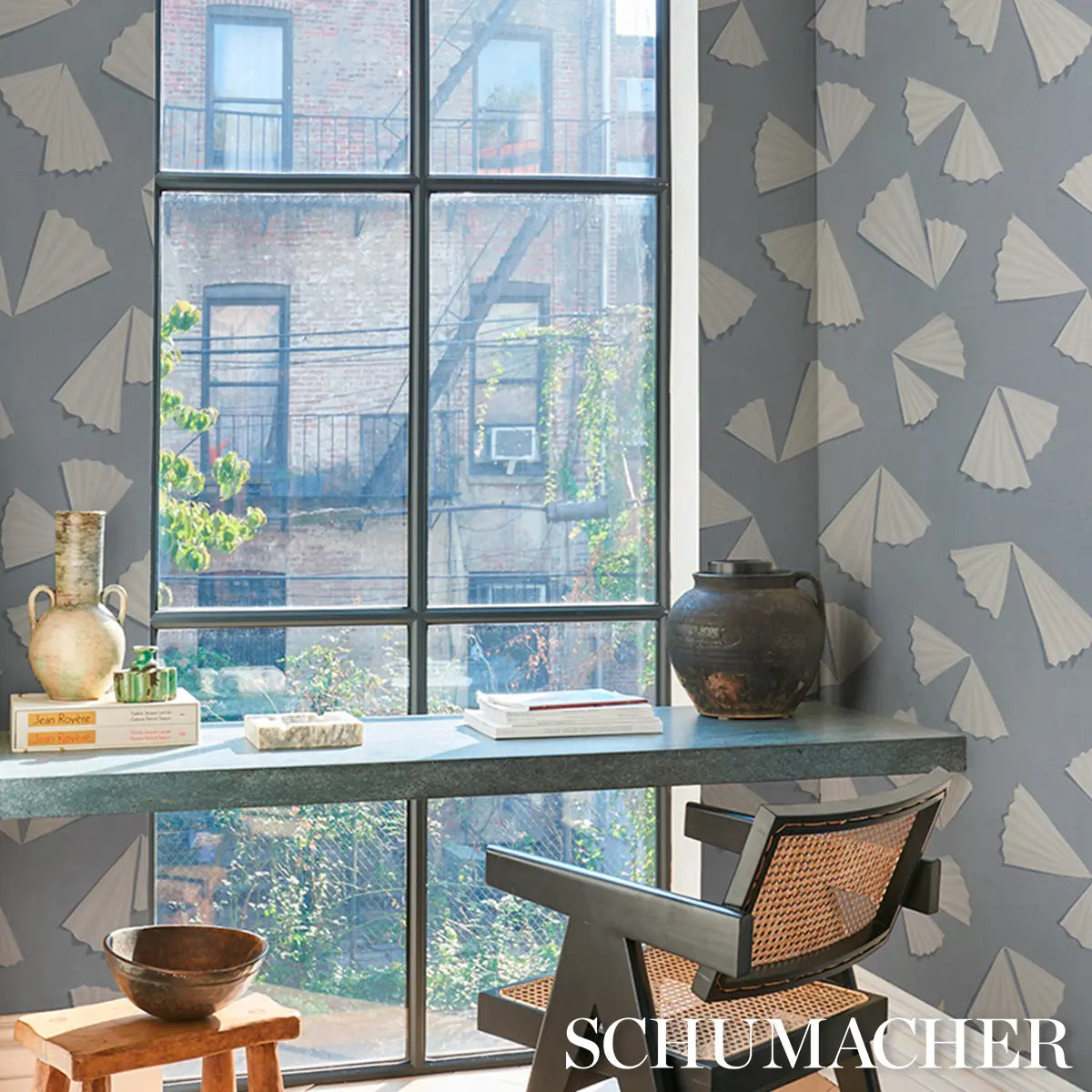 Antoinette Wallpaper in an interior setting