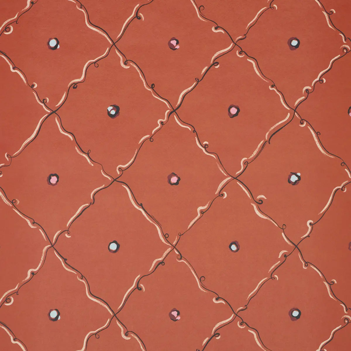 Colette Wallpaper - Red