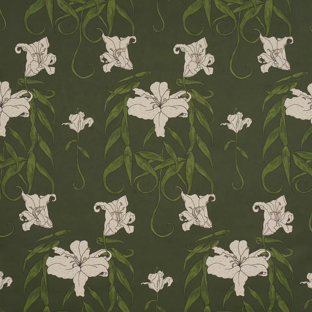 Lady Lilith Wallpaper - Olive