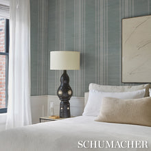 Load image into Gallery viewer, Cassia Silk Stripe Wallcovering Wallpaper in an interior setting