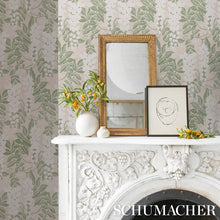 Load image into Gallery viewer, Lucia Wisteria Wallpaper in an interior setting