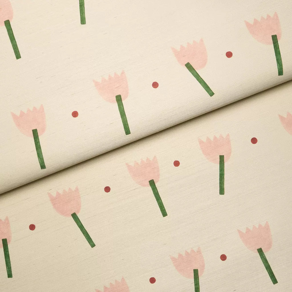 Tulip Play Sisal Wallpaper in an interior setting