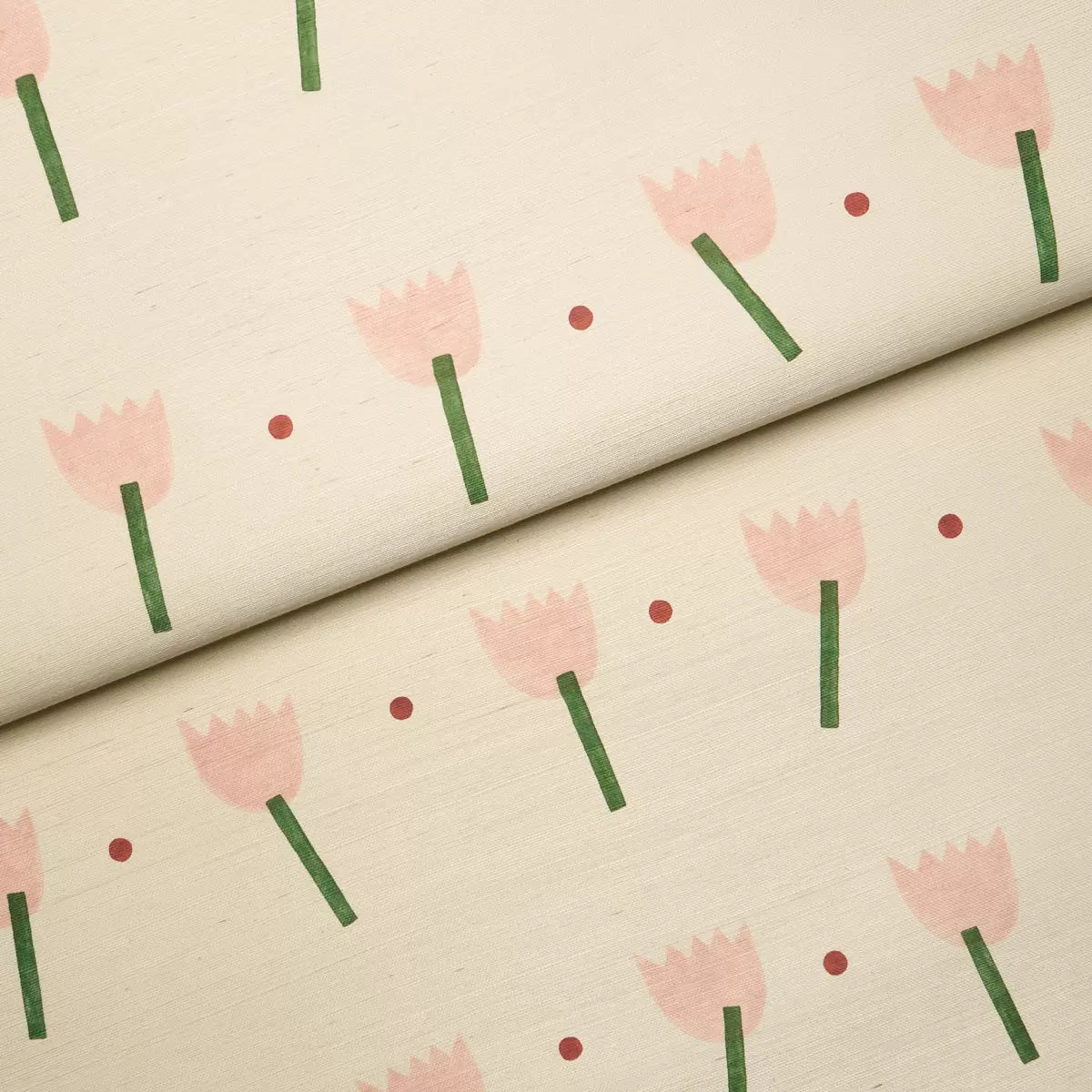 Tulip Play Sisal Wallpaper in an interior setting