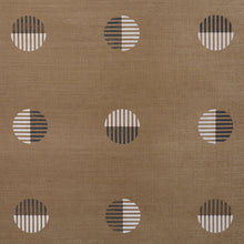 Load image into Gallery viewer, Ando Hand Blocked Sisal Wallpaper - Ivory &amp; Charcoal On Natural
