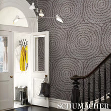 Load image into Gallery viewer, Feather Bloom Sisal Wallpaper in an interior setting
