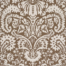Load image into Gallery viewer, Suffolk Damask Wallpaper - Brown