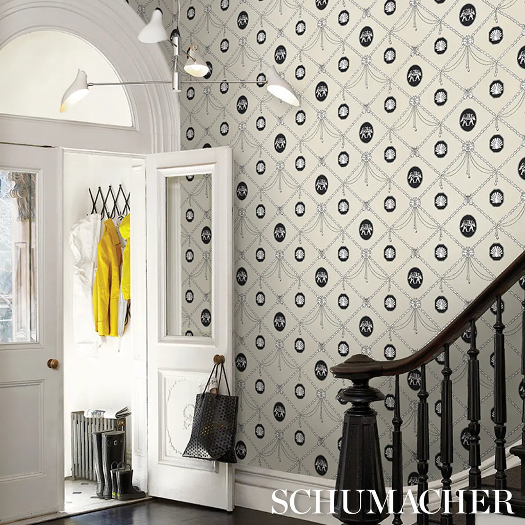 Edith Wallpaper in an interior setting