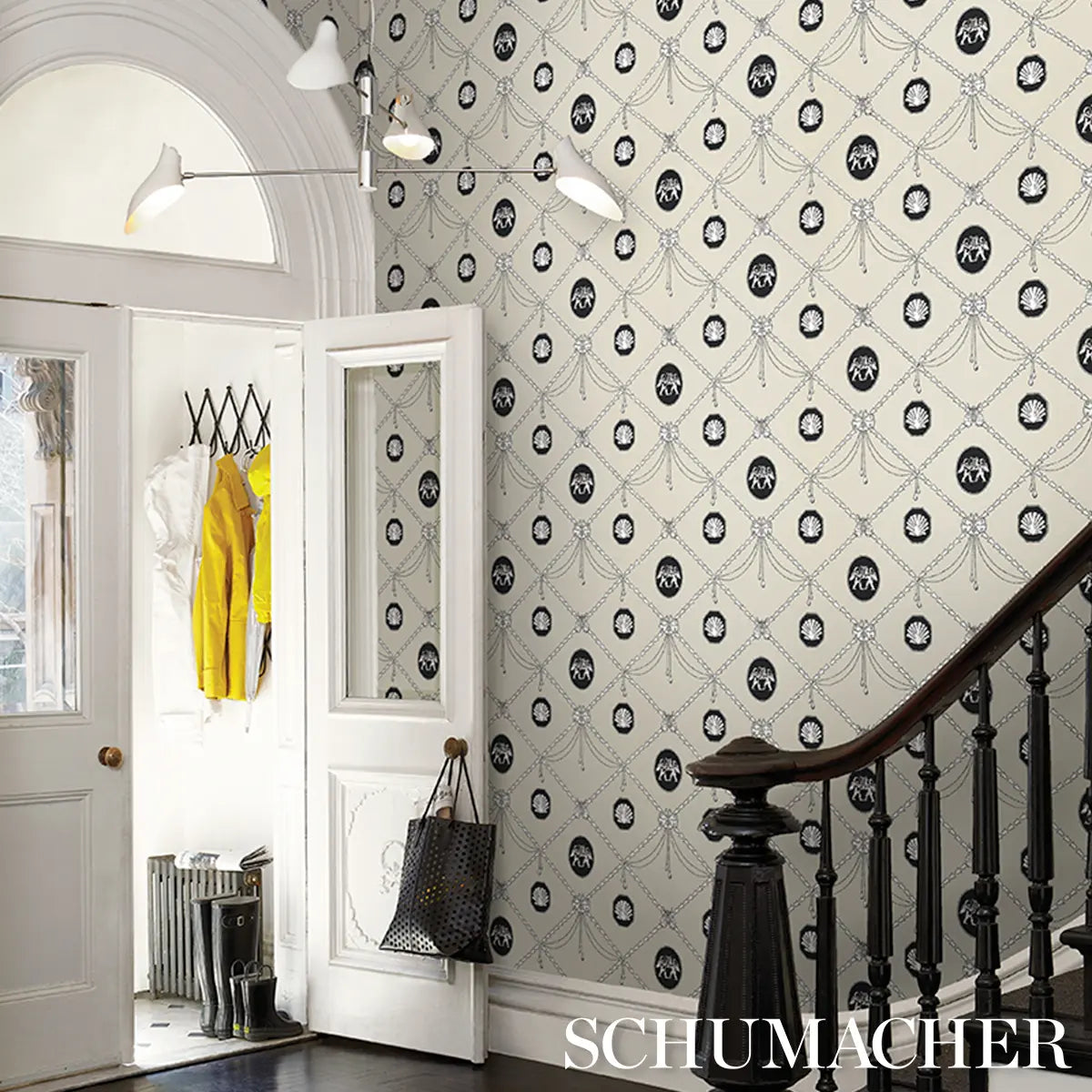 Edith Wallpaper in an interior setting