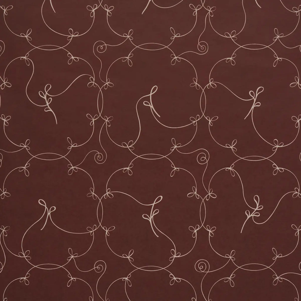 Broderie Wallpaper - Bordeaux